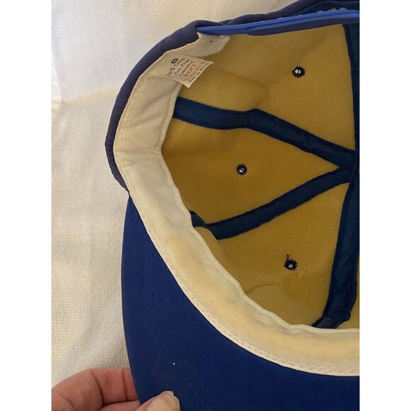 Vintage Edco Drilling Company Patch Hat Dad Cap Snapback Blue Cotton Foam Truck - Picture 11 of 11